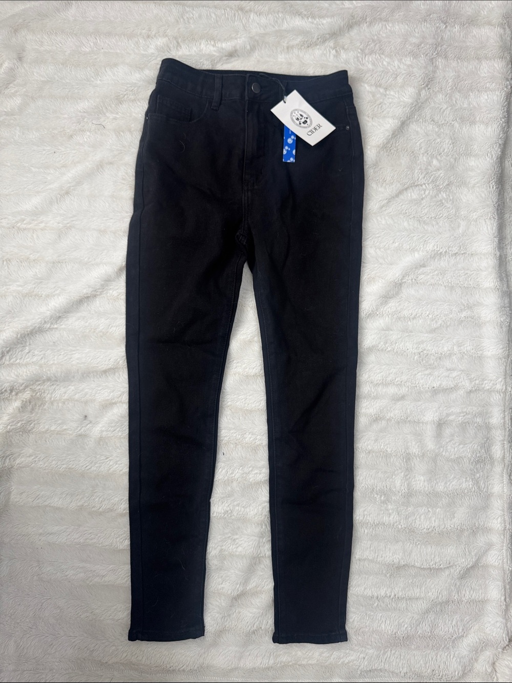 Cider Black High-Waist Skinny Jeans with Tag NWT